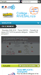 Mobile Screenshot of clg-joffre-rivesaltes.ac-montpellier.fr