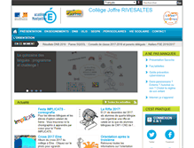Tablet Screenshot of clg-joffre-rivesaltes.ac-montpellier.fr